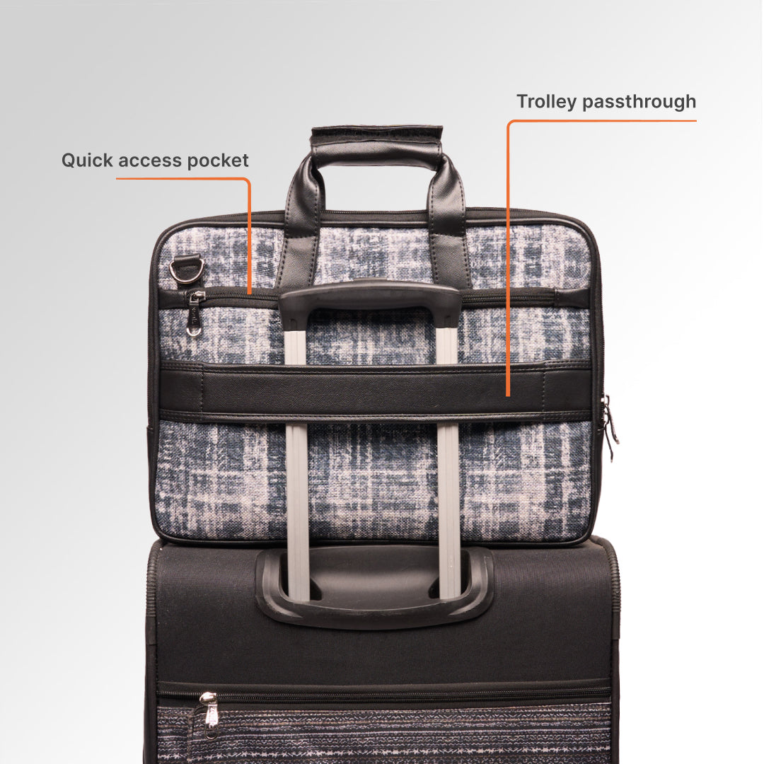 Leh Grit Executive Laptop Bag (Black)