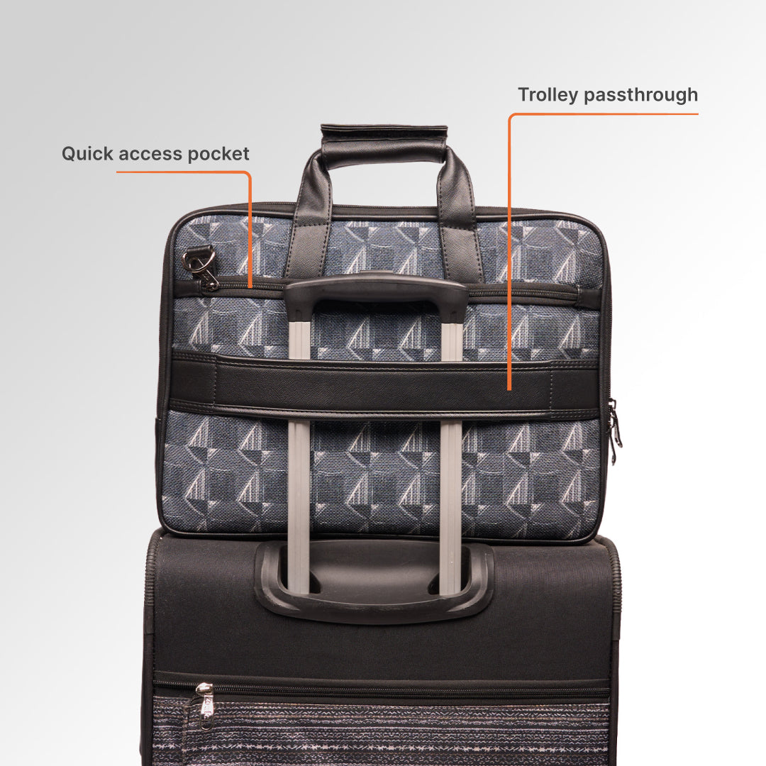 Kochi Carbon Executive Laptop Bag (Black)