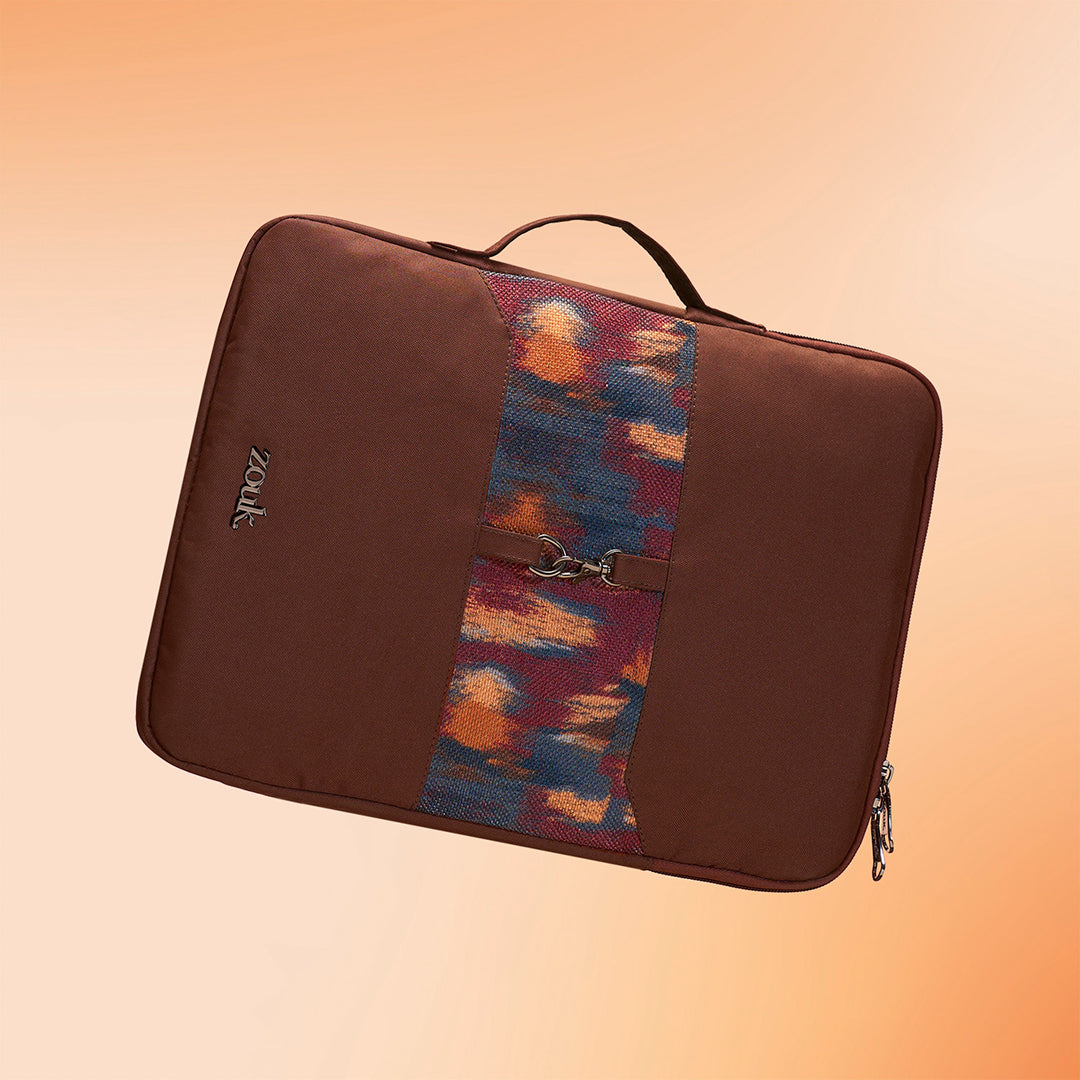 Ajanta Allure Signature Laptop Sleeve - 16inch (Brown)