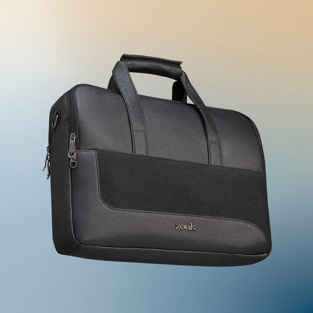 Jet Black Office Laptop Bag (Black)