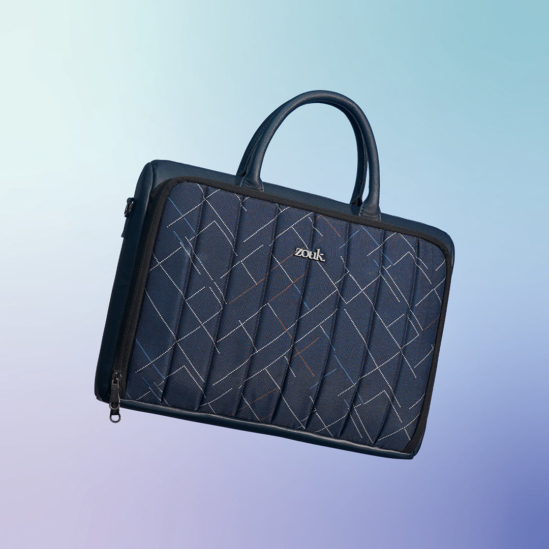 Bombay Tartan Office Laptop Bag (Blue)