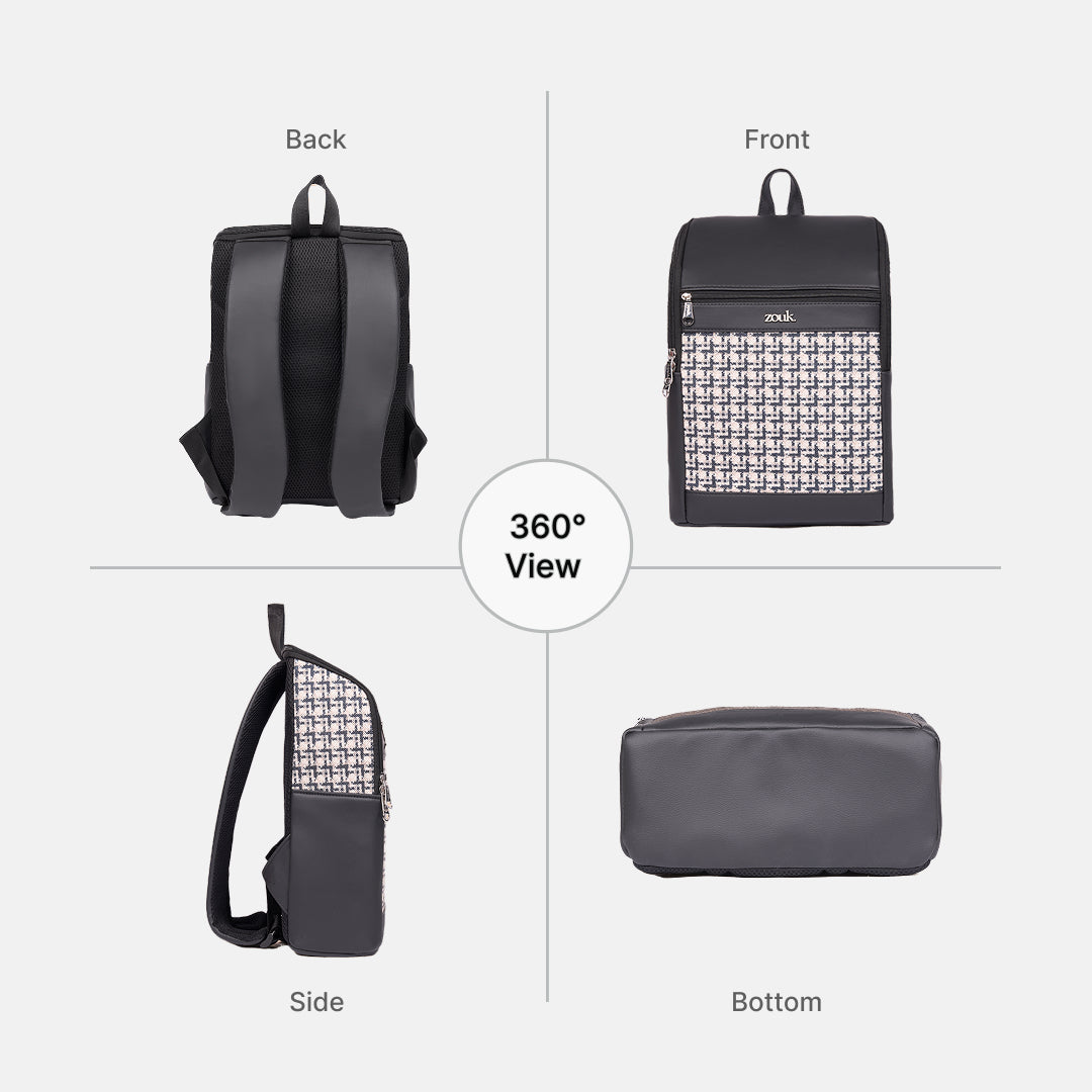 Amalia Laptop Backpack (Black) - Carter Checks