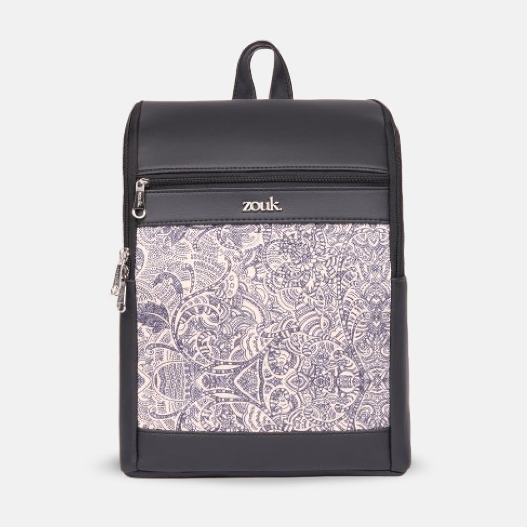 Amalia Laptop Backpack (Black) - Colaba Shirin