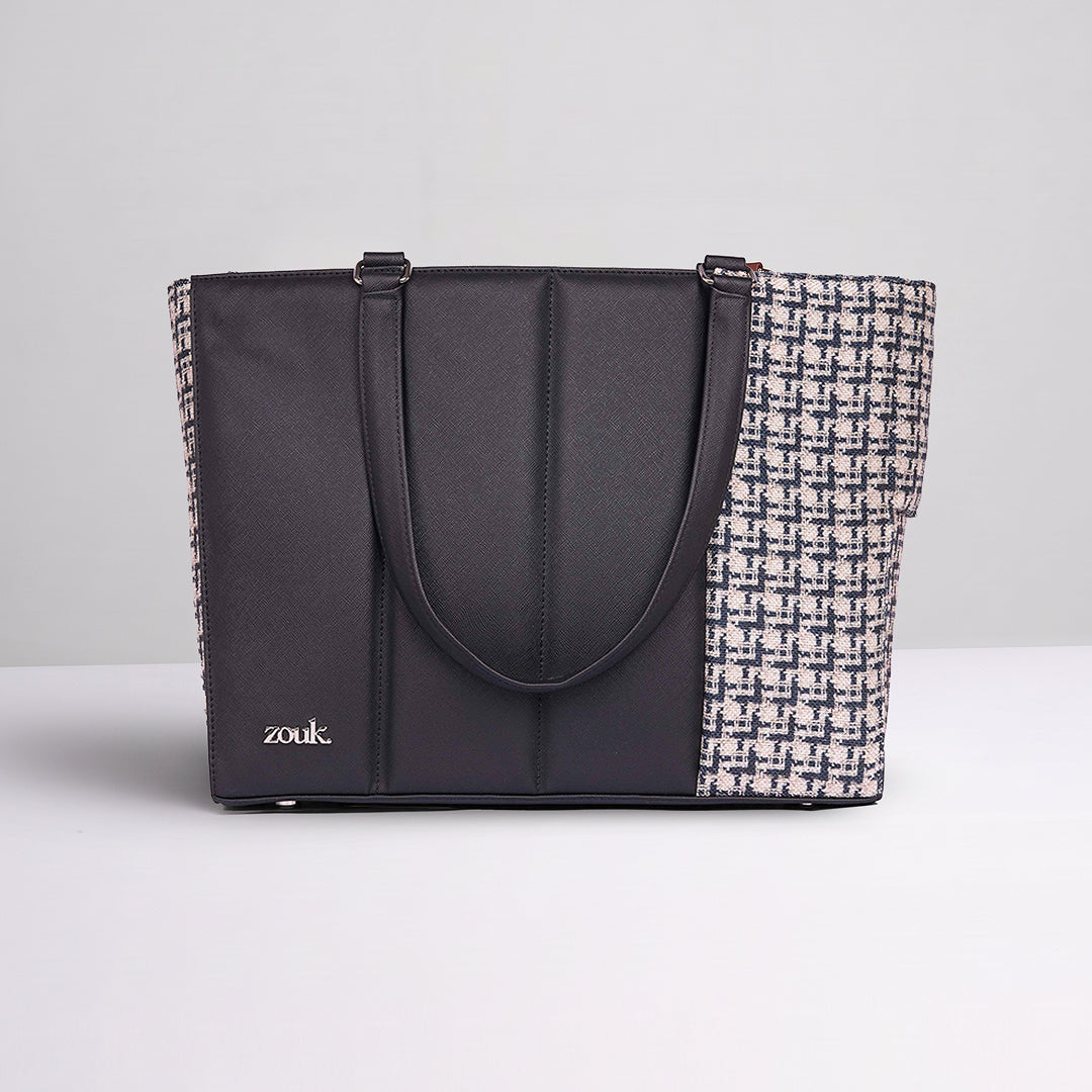Carter Checks Ace Office Bag (Black)