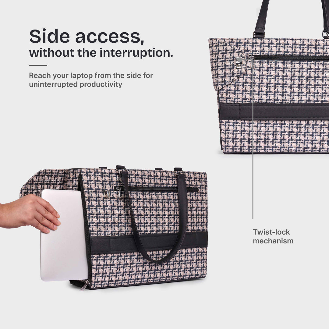 Carter Checks Ace Office Bag (Black)