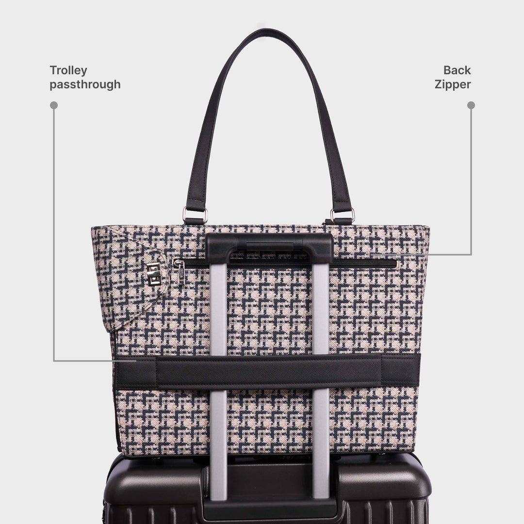 Carter Checks Ace Office Bag (Black)