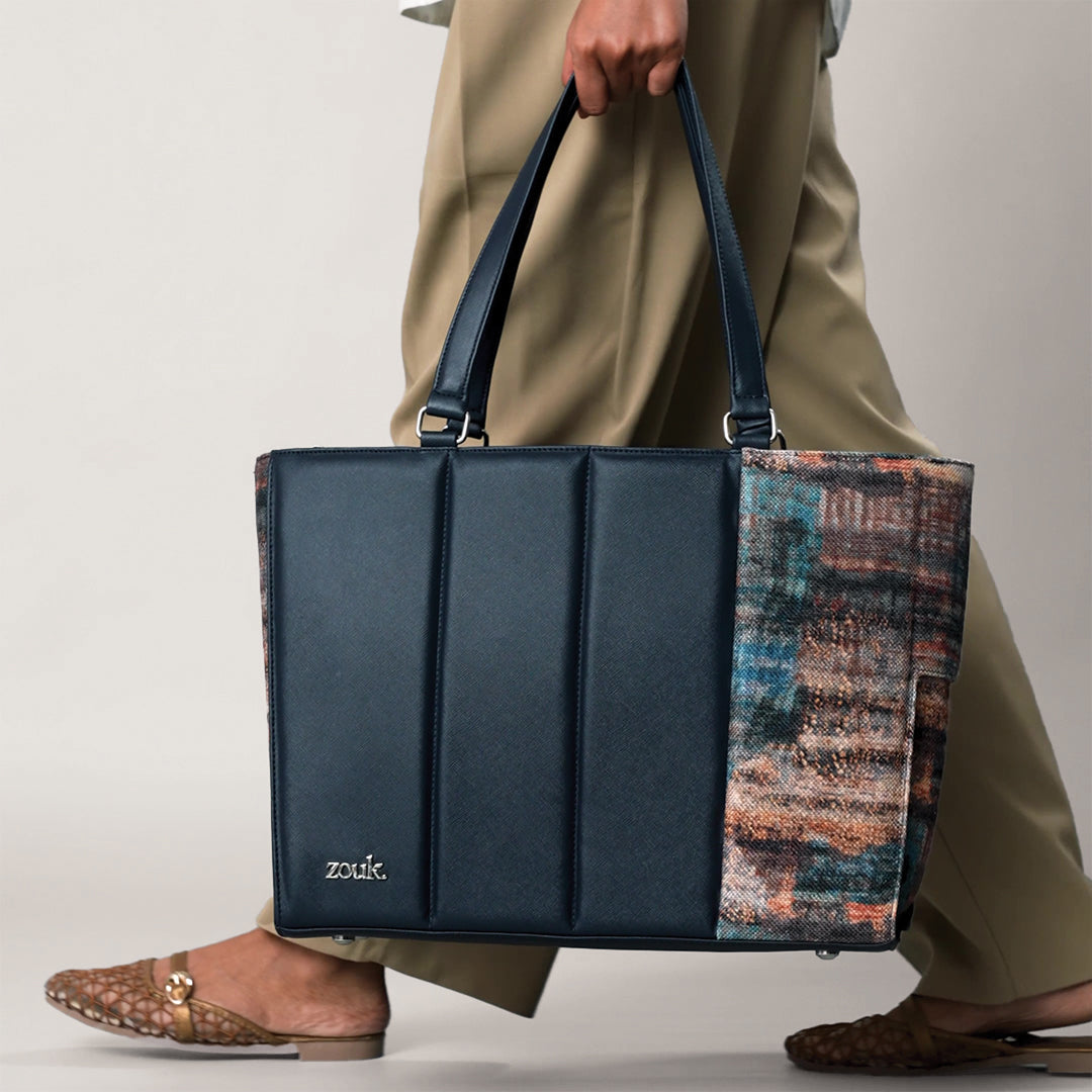 Triund Baroque Ace Office Bag (Navy Blue)