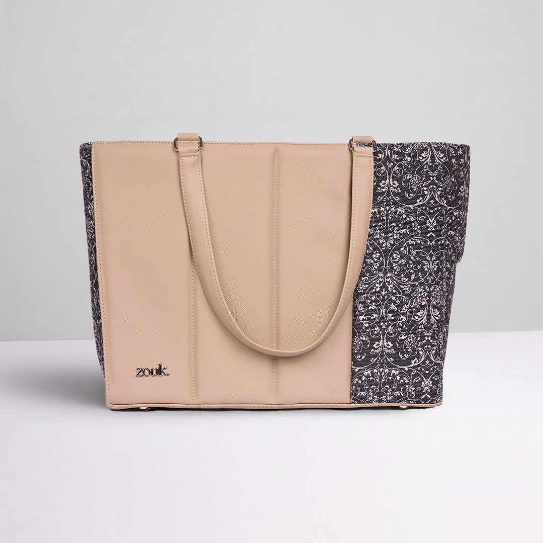 Lattice Lace Ace Office Bag (Beige)