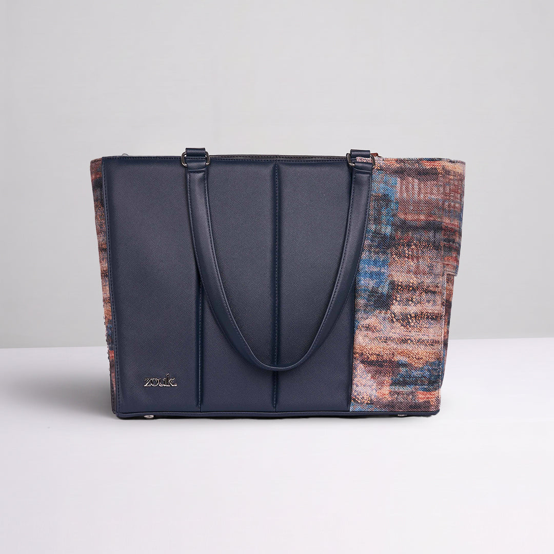 Triund Baroque Ace Office Bag (Navy Blue)