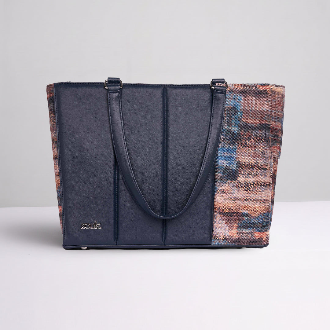Triund Baroque Ace Office Bag (Navy Blue)