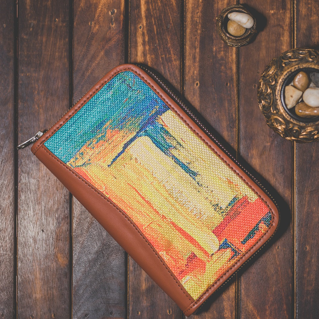 Abstract Amaze Metal Chain Wallet