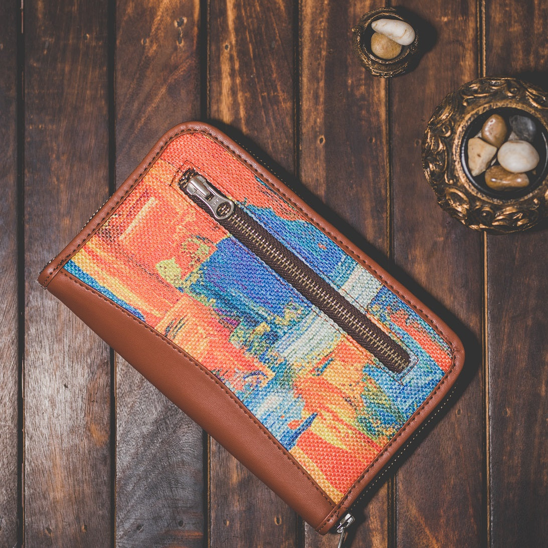 Abstract Amaze Metal Chain Wallet