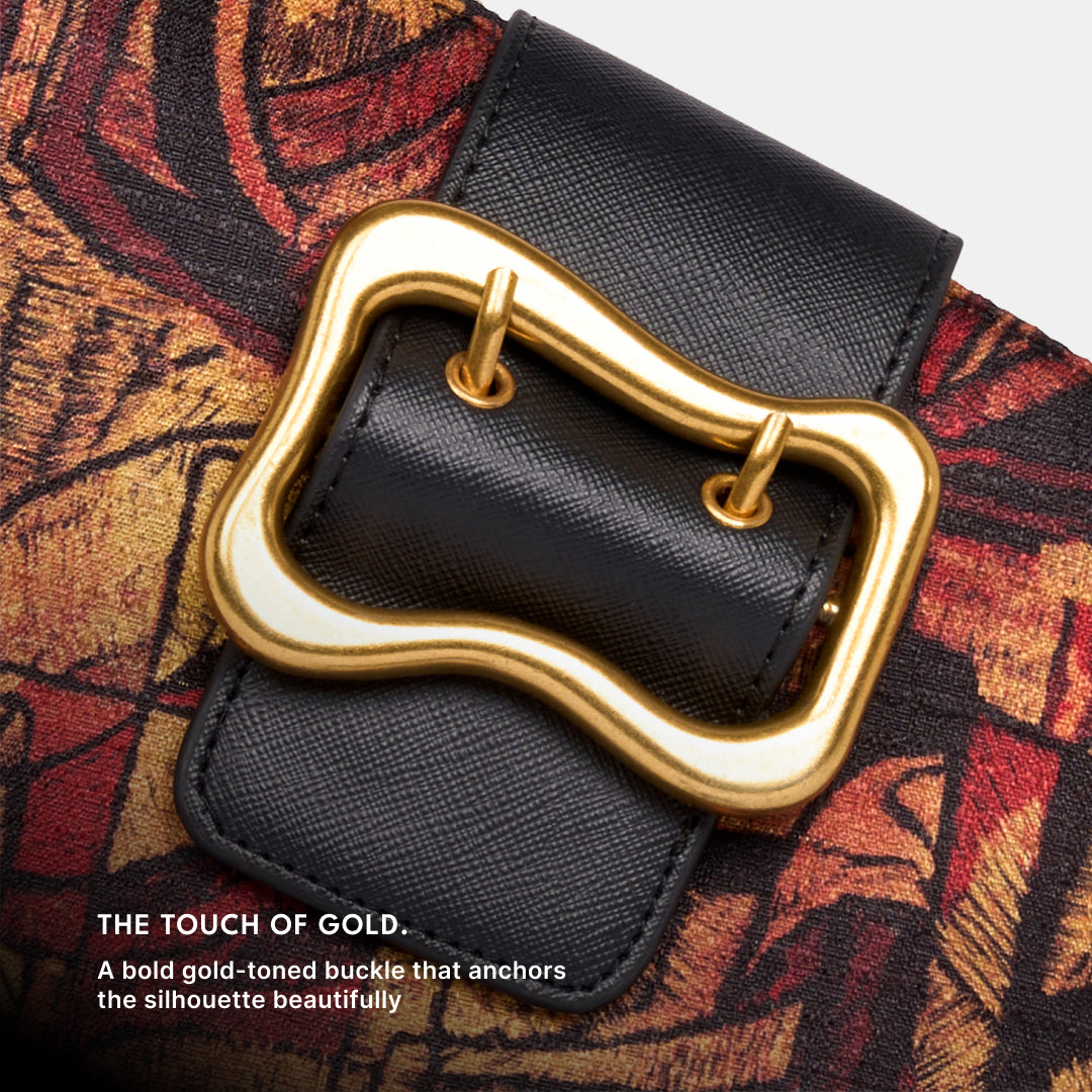 Midas Ardha Sling Bag (Black Saffiano)