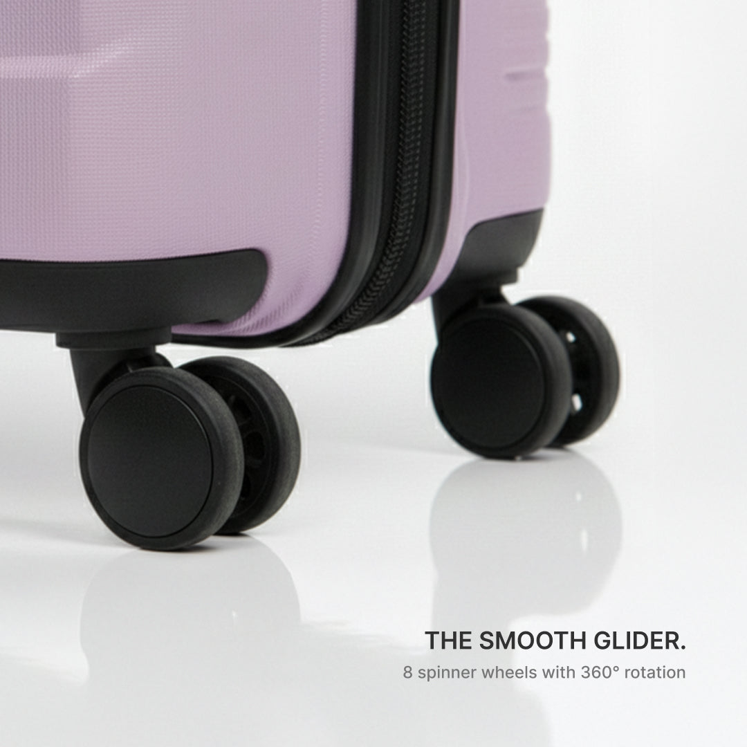 Lilac Aira Trolley Bag Combo (Medium & Large)