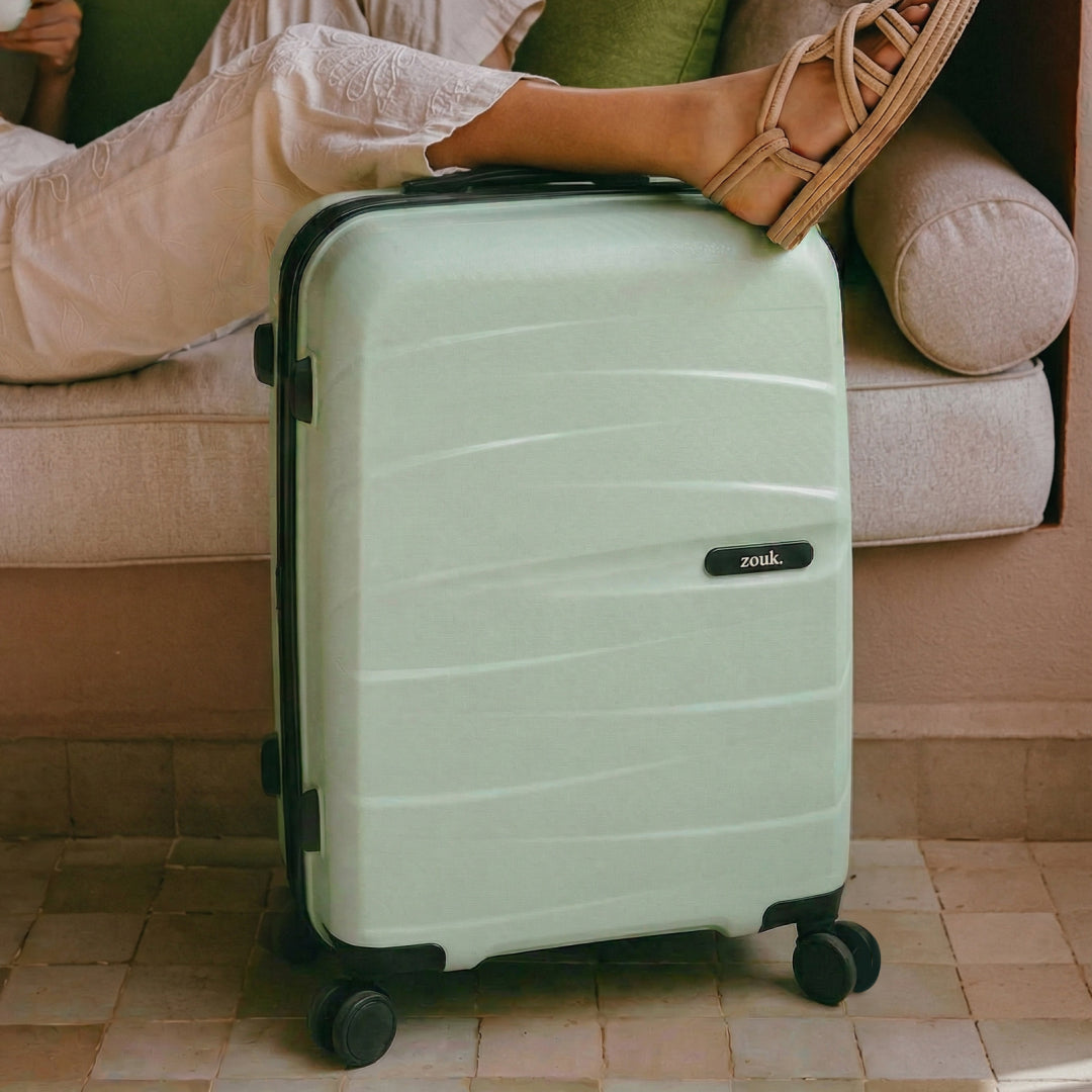 Mint Aira Trolley Bag Combo (Cabin & Medium)