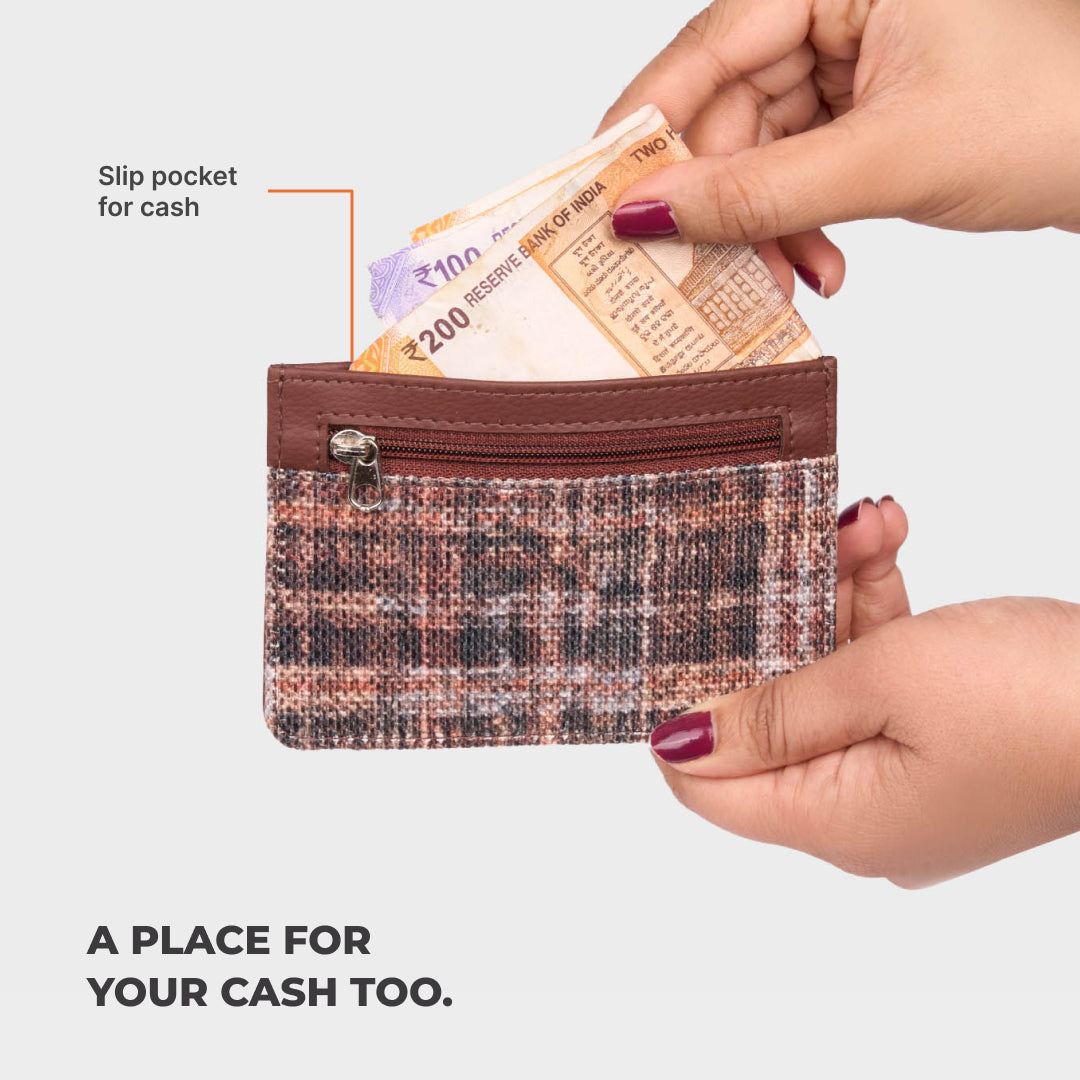 Cashmere Noir (Copper) Ava Card Case