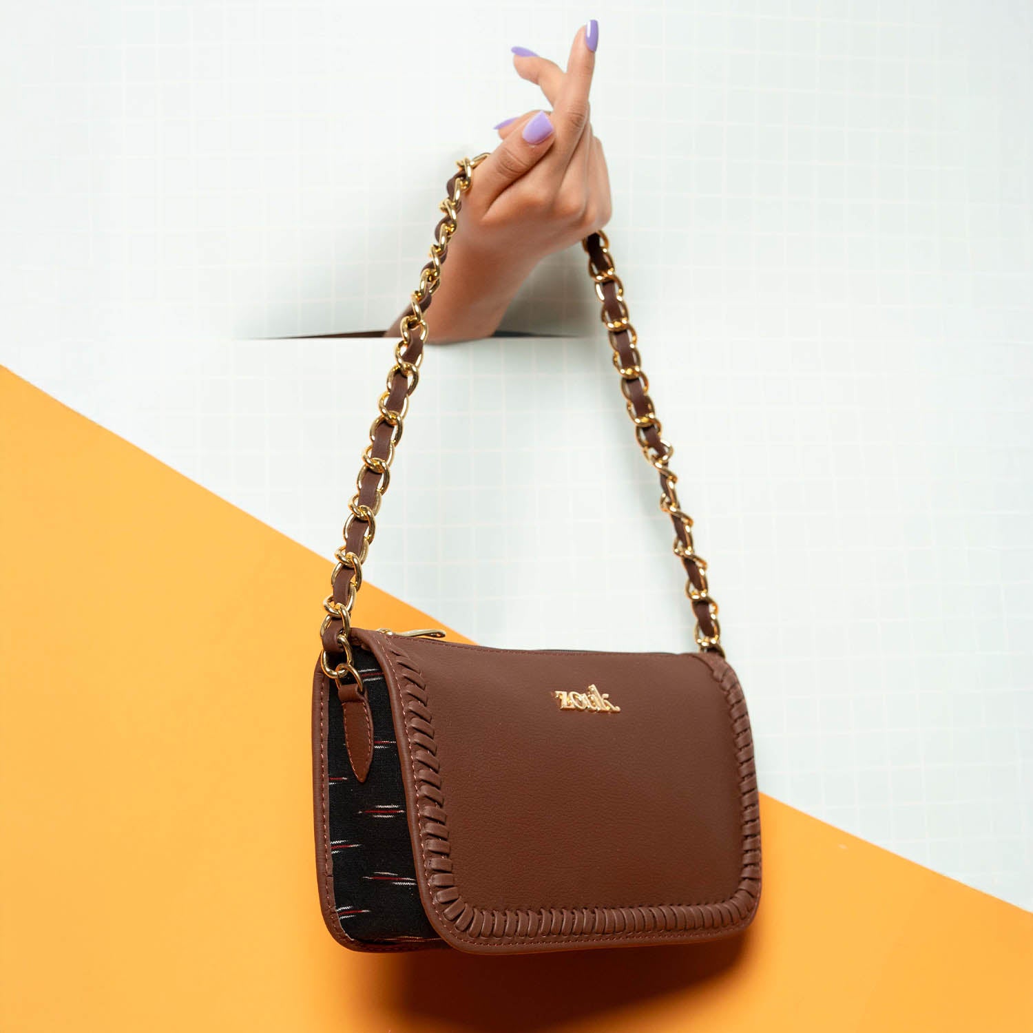 Aalya Baguette - Ikat GreRed