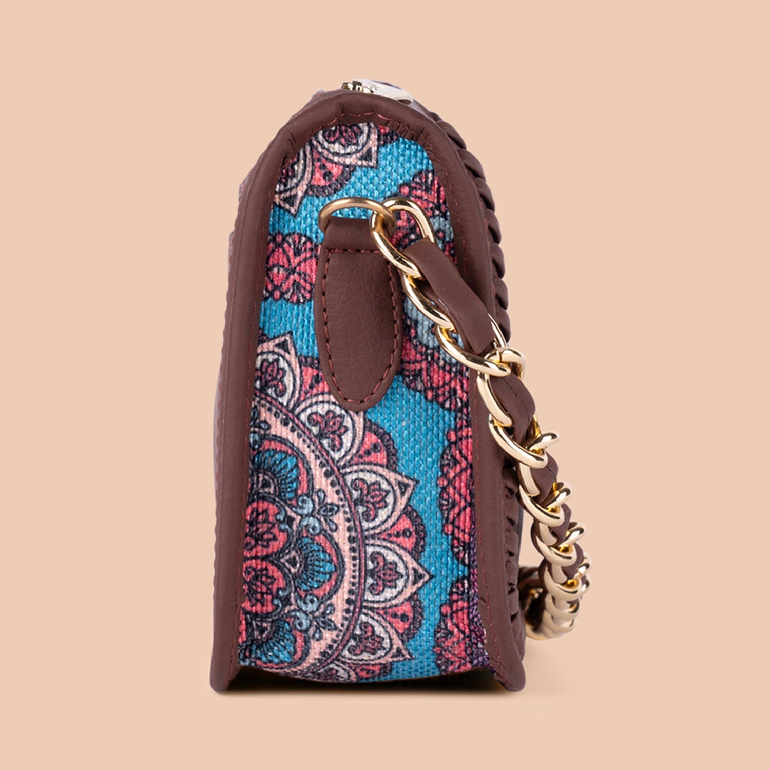 ZIP-Aalya Baguette - Multicolor Mandala Print