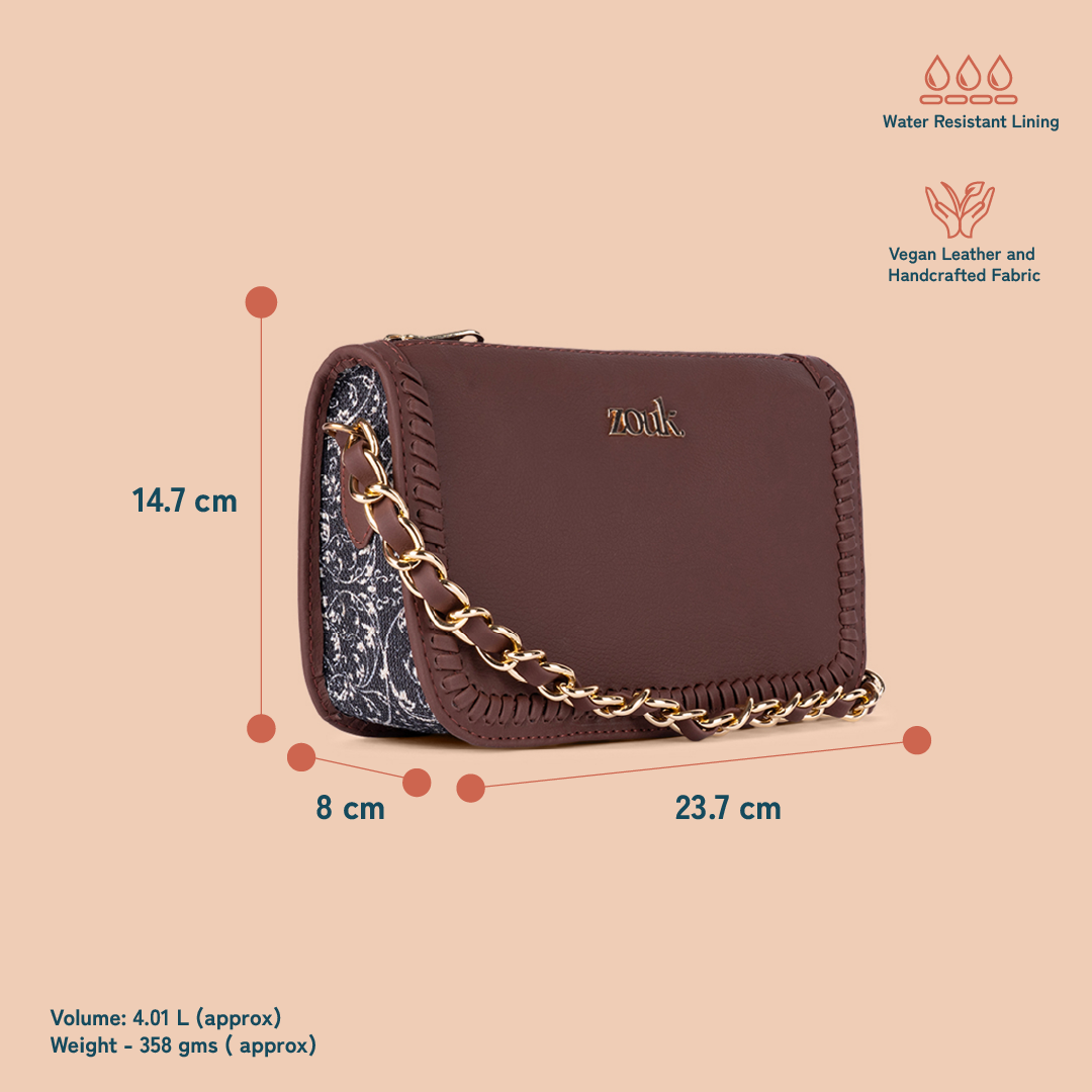 ZIP-Aalya Baguette - Lattice Lace