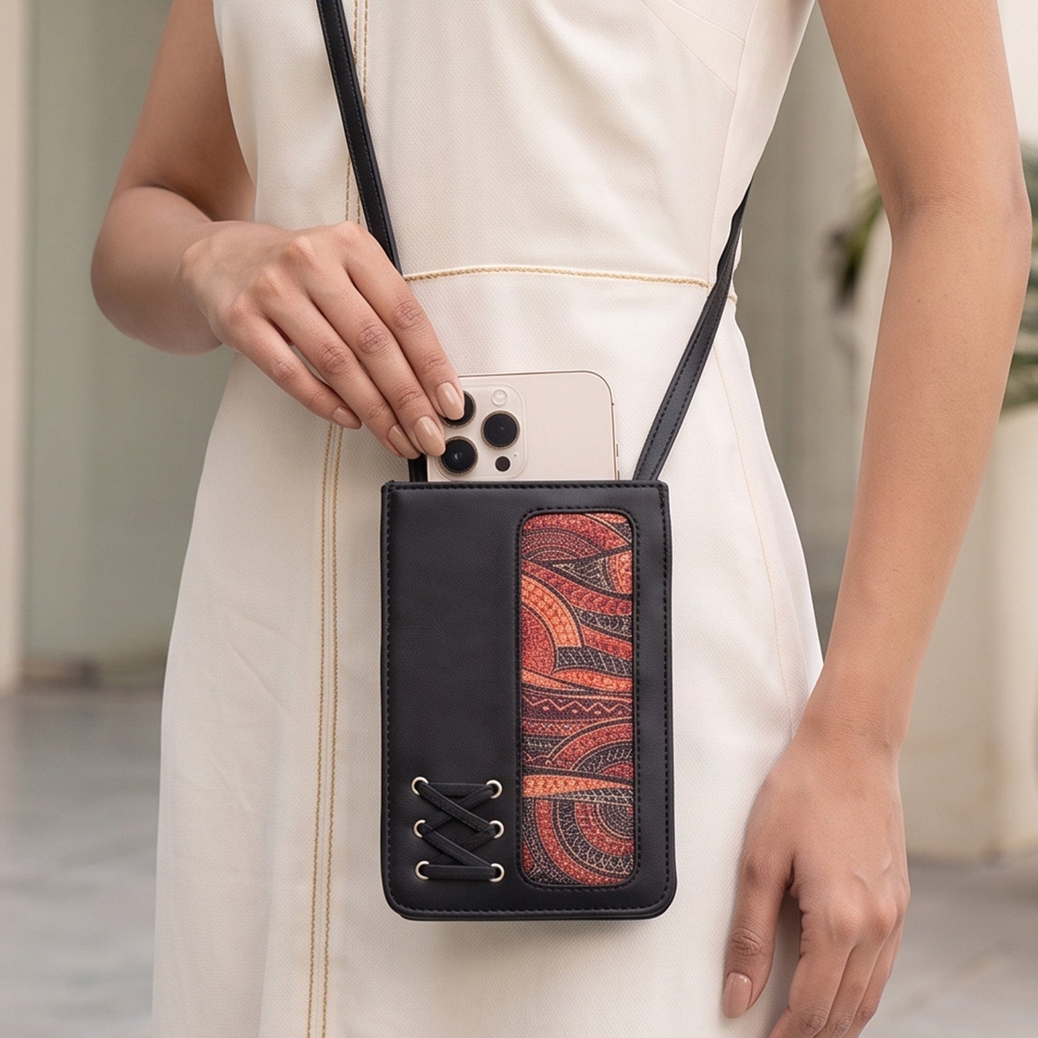 Aarini Phone Sling Pithora Artistry