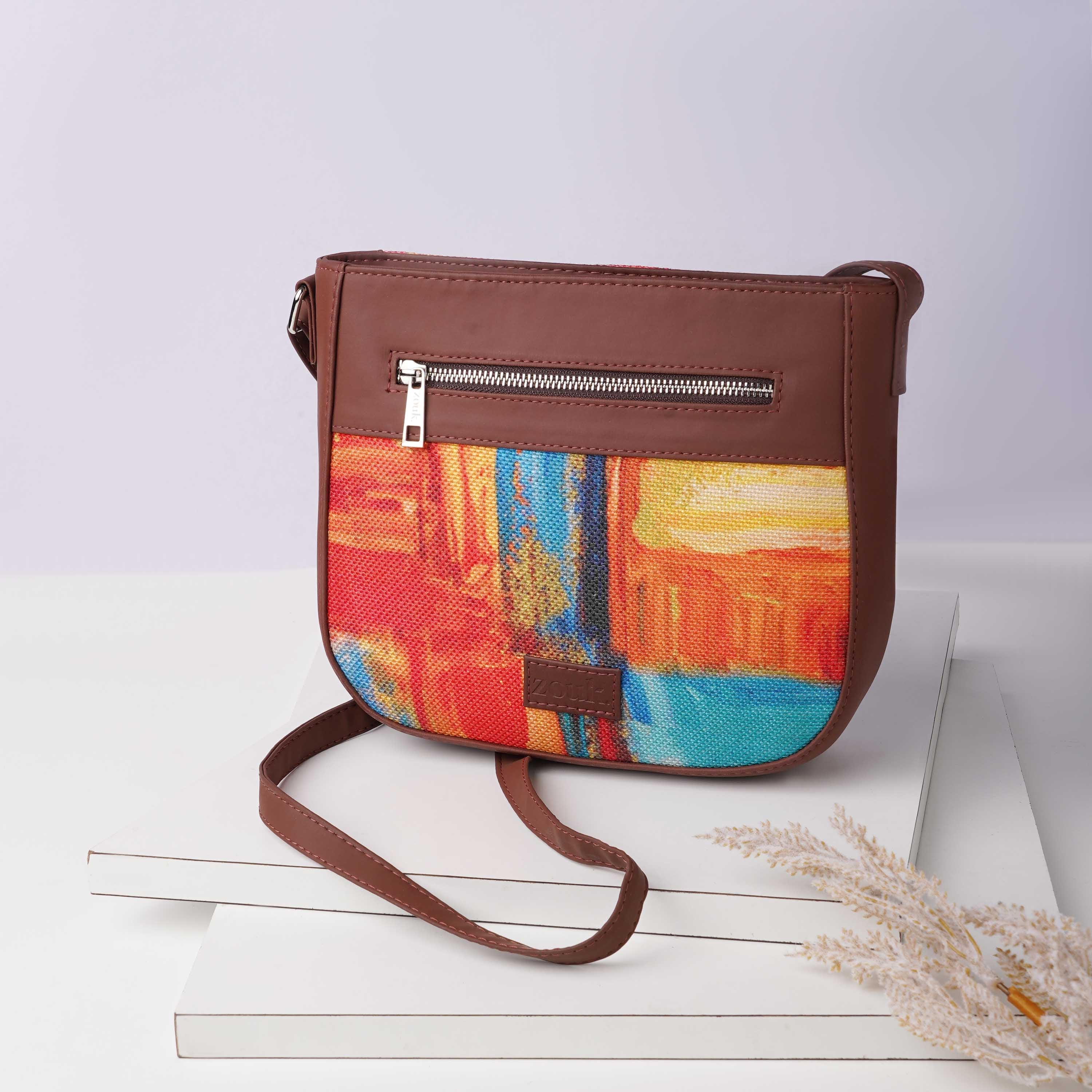 Abstract Amaze U-Shaped Sling Bag