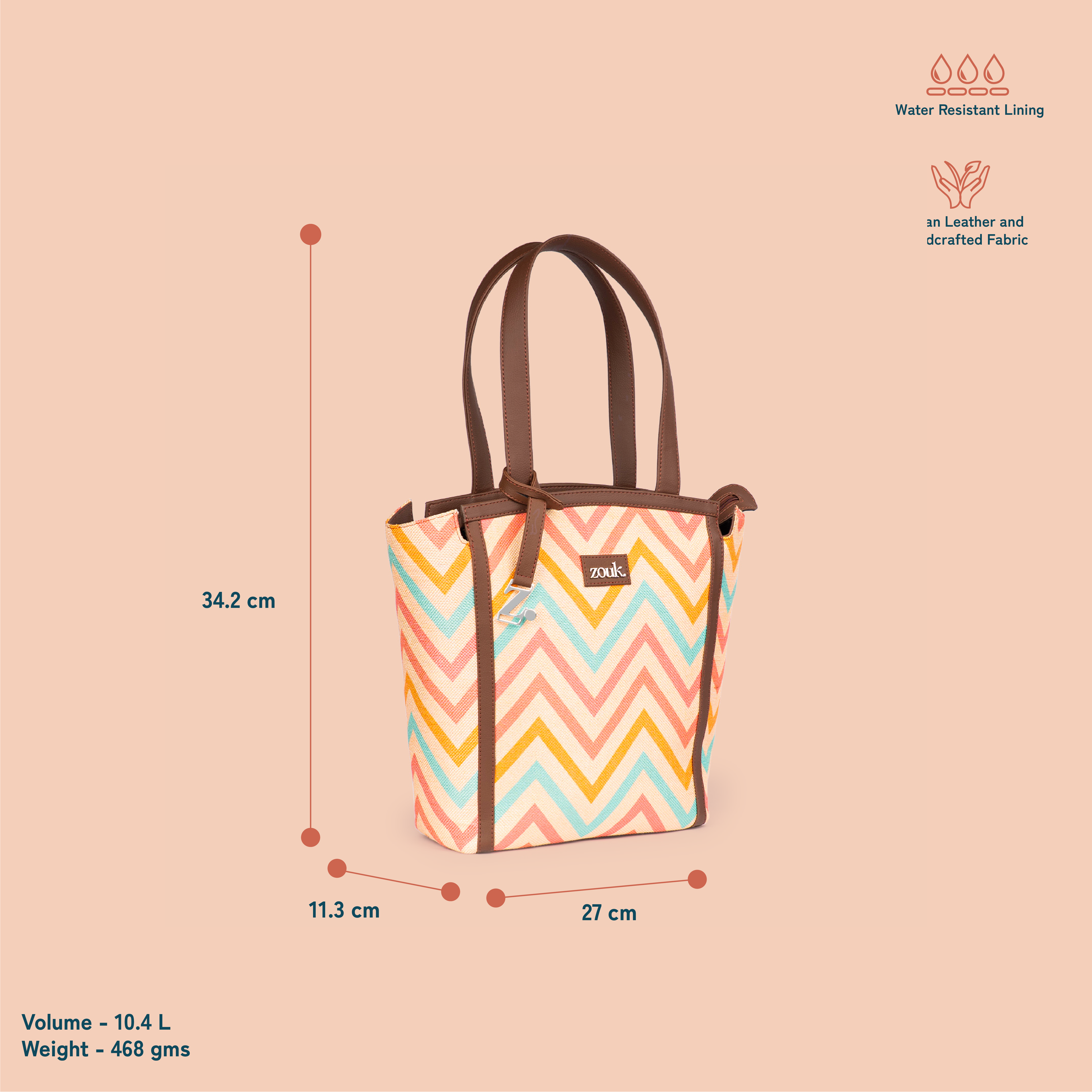 ZIP-Rhea Kapoor Adira Tote Bag - WavBeach