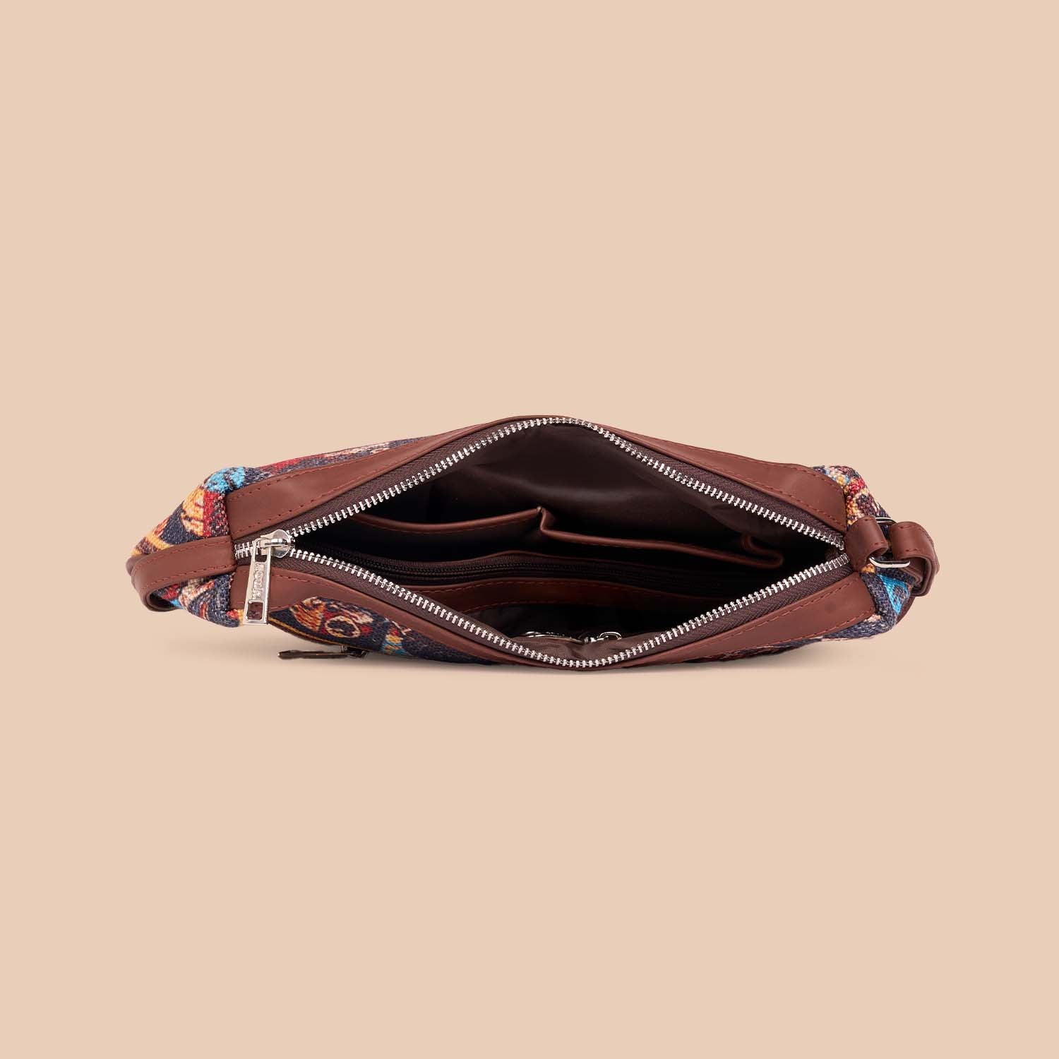 African Art Structured Shoulder Bag