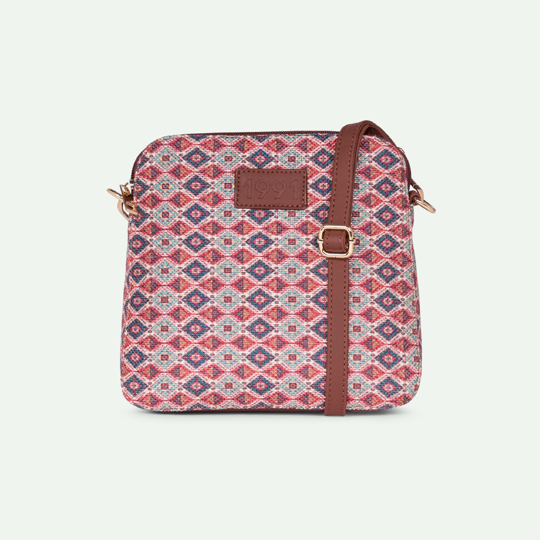 Ajrakh Kami Regular Sling Bag