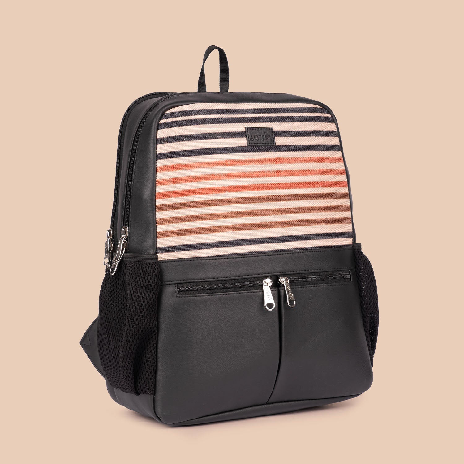 Qutub Stripes Office Backpack