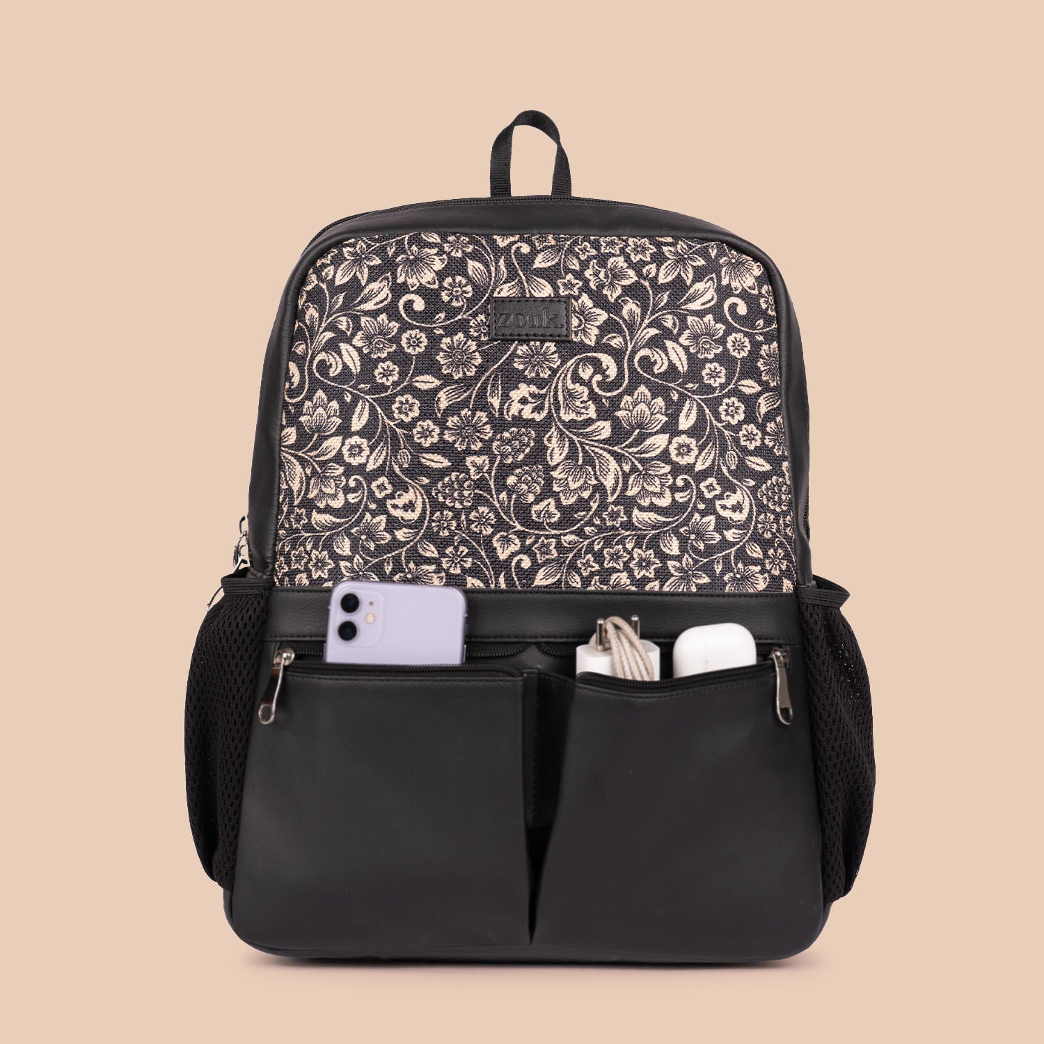 FloMotif Office Backpack & FloMotif Chain Wallet (CFC) Combo