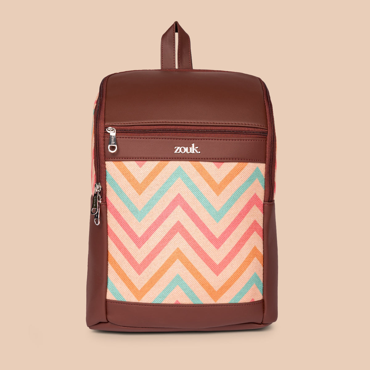 Amalia Laptop Backpack (Brown) - WavBeach