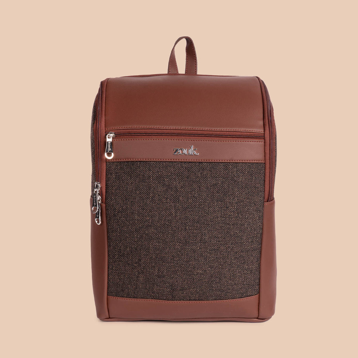 Amalia Laptop Backpack (Brown) - Bristel
