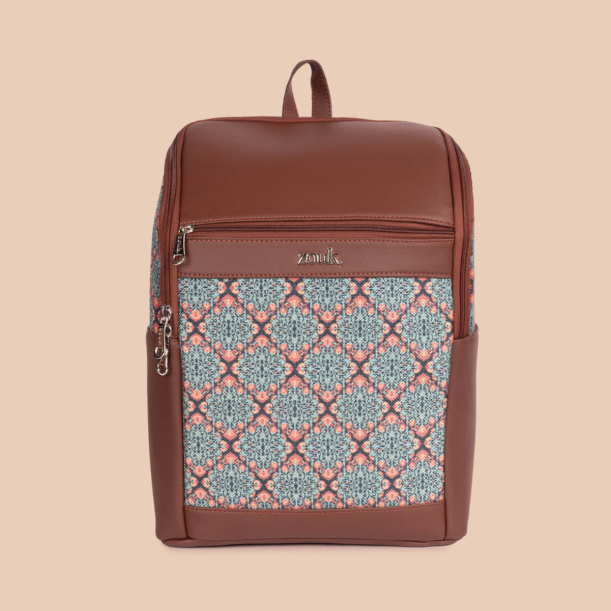 Amalia Laptop Backpack (Brown) - Kolkata Nouveau