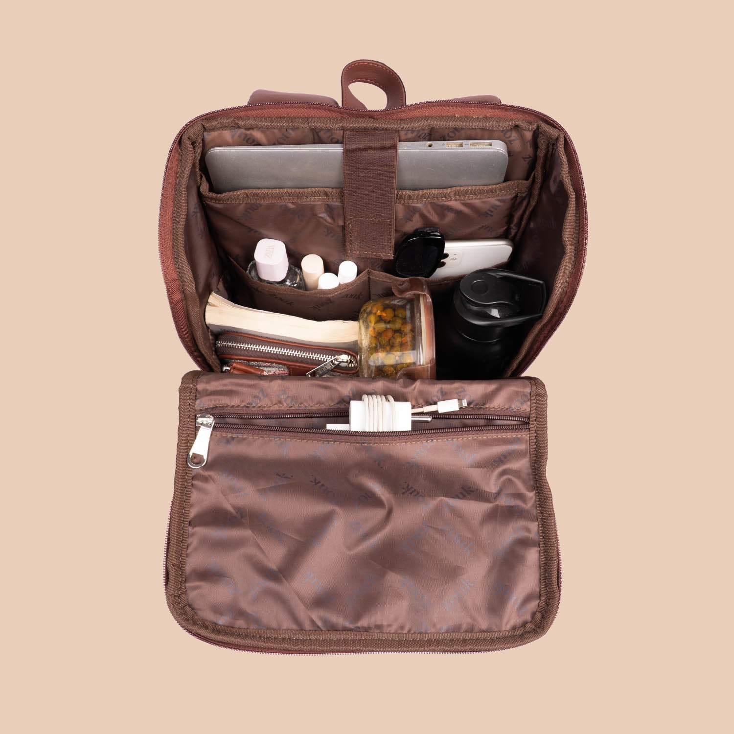 Amalia Backpack (Large) - Royal Indian Peacock Motif