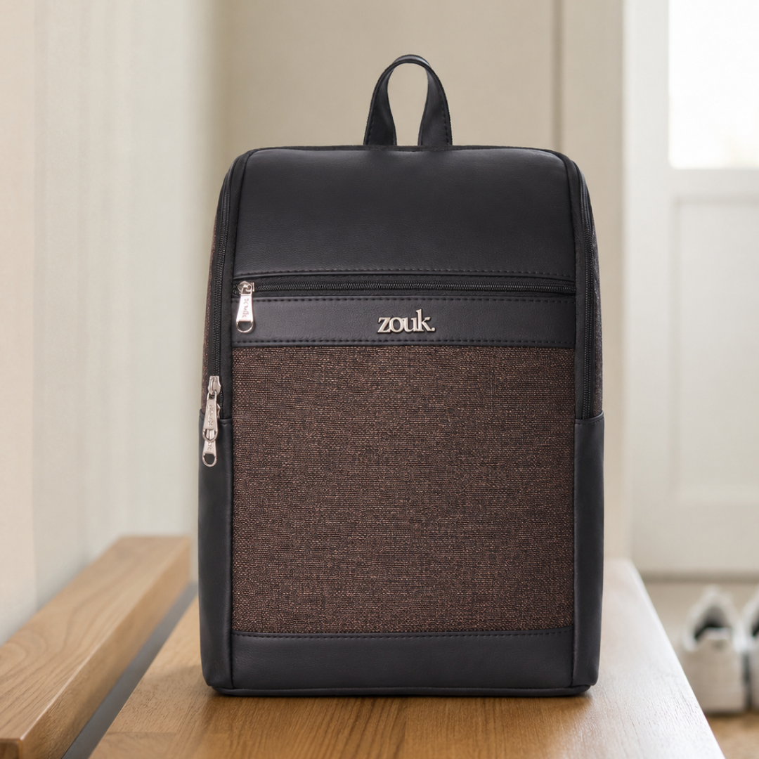 Amalia Laptop Backpack (Black) - Bristel