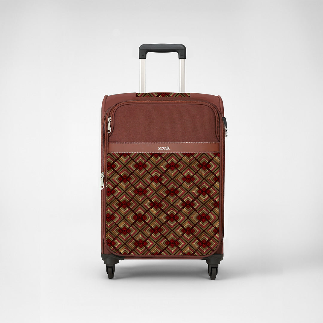 Amritsar Phulkari Avasa Trolley Bag (Medium)