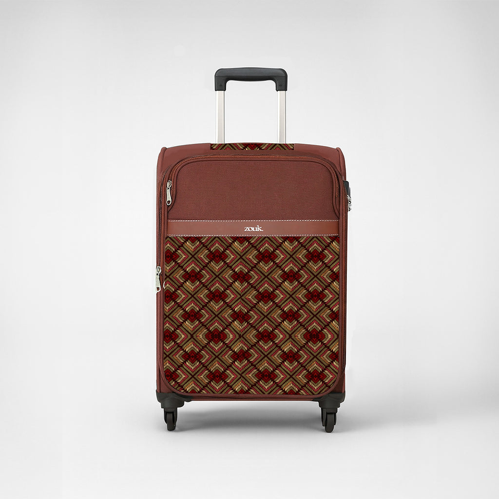 Amritsar Phulkari Avasa Trolley Bag (Medium)