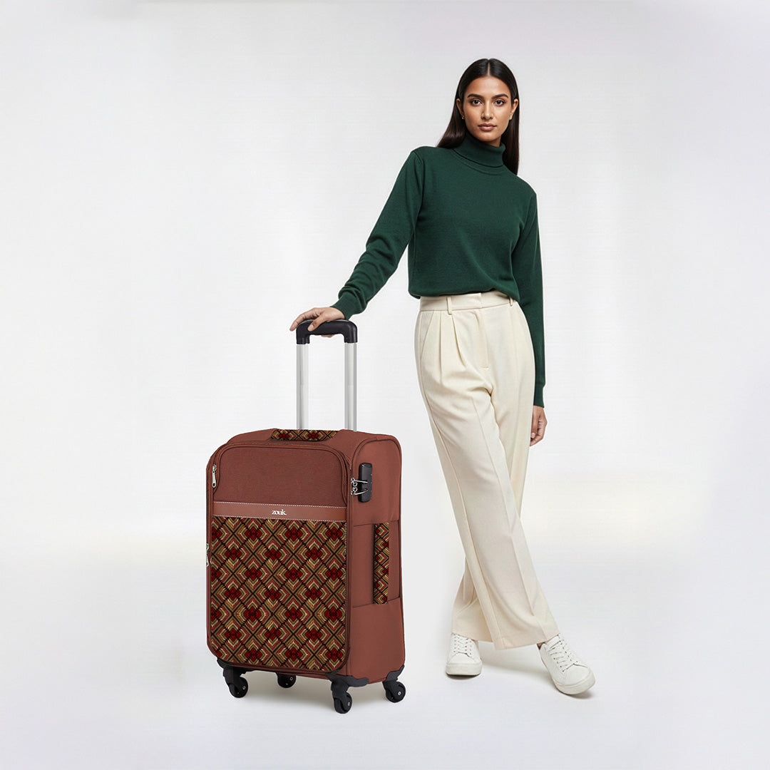 Amritsar Phulkari Avasa Trolley Bag (Cabin)