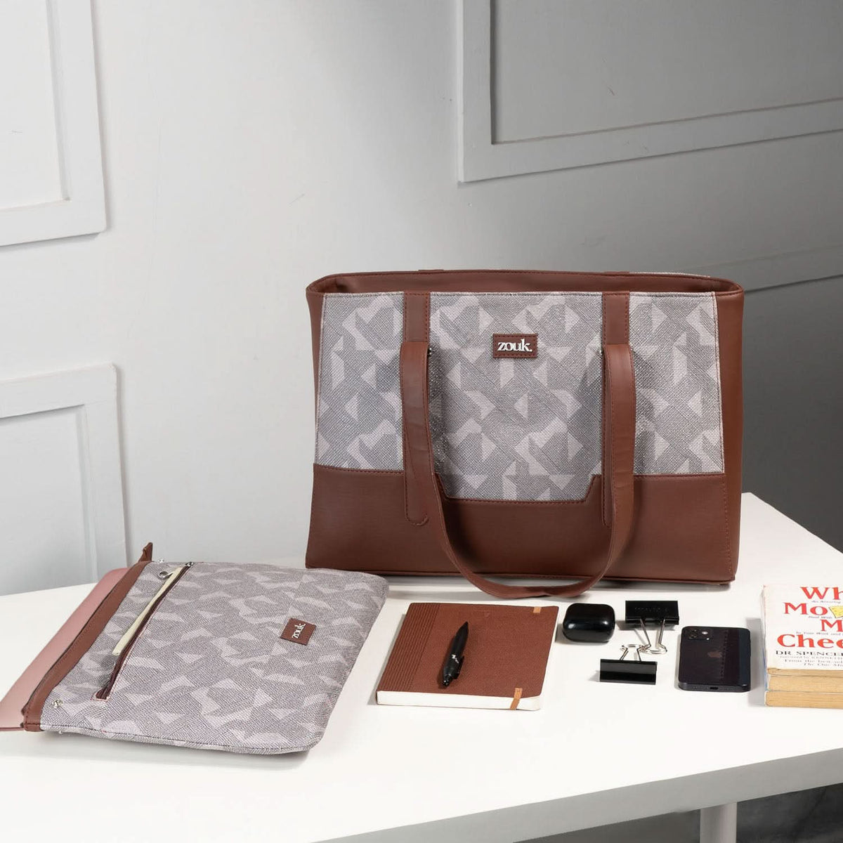 Zouk Aravalli Abstract Maya Multitasker Tote Bag