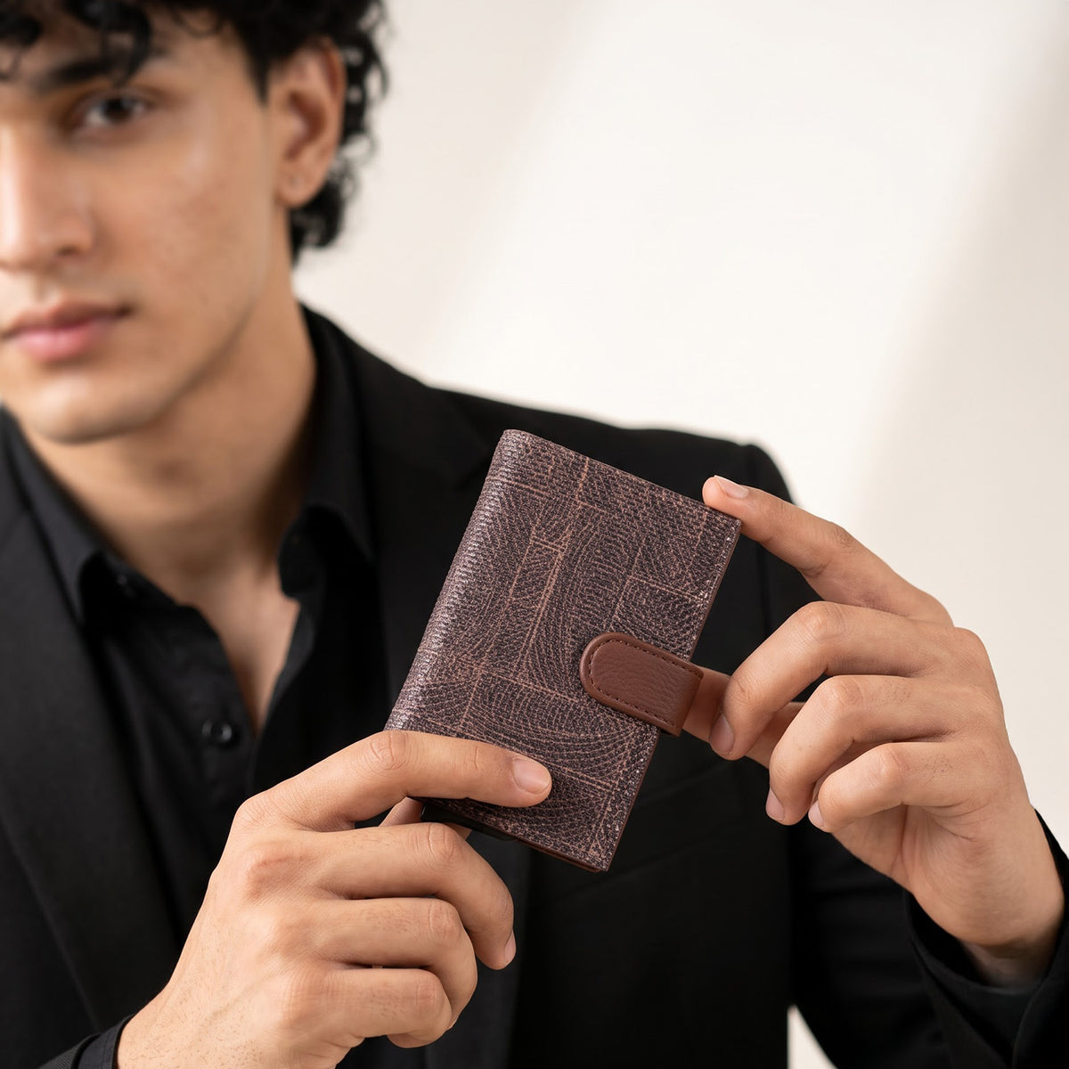 Golconda Brass Arc Card Holder