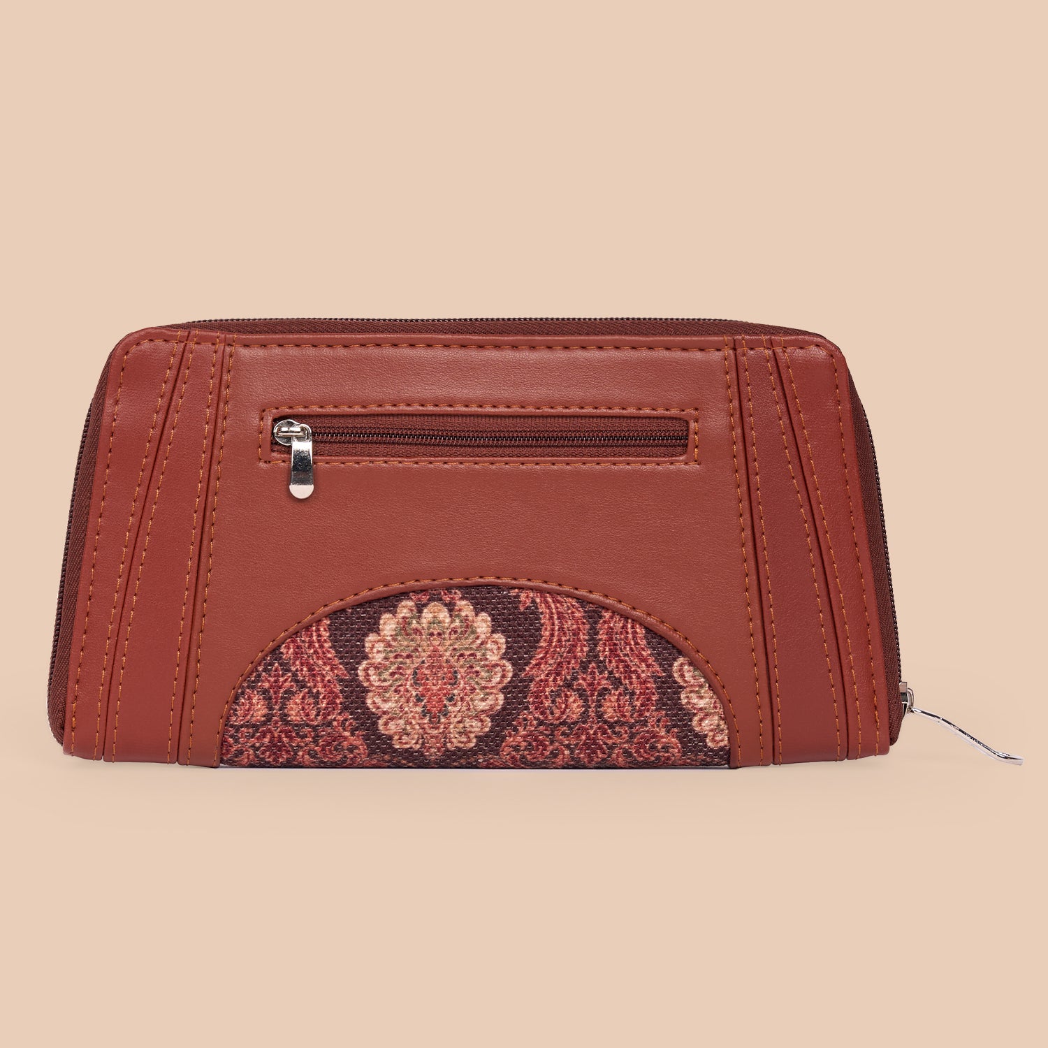 Arika Zipper Wallet - Jodhpur Damask
