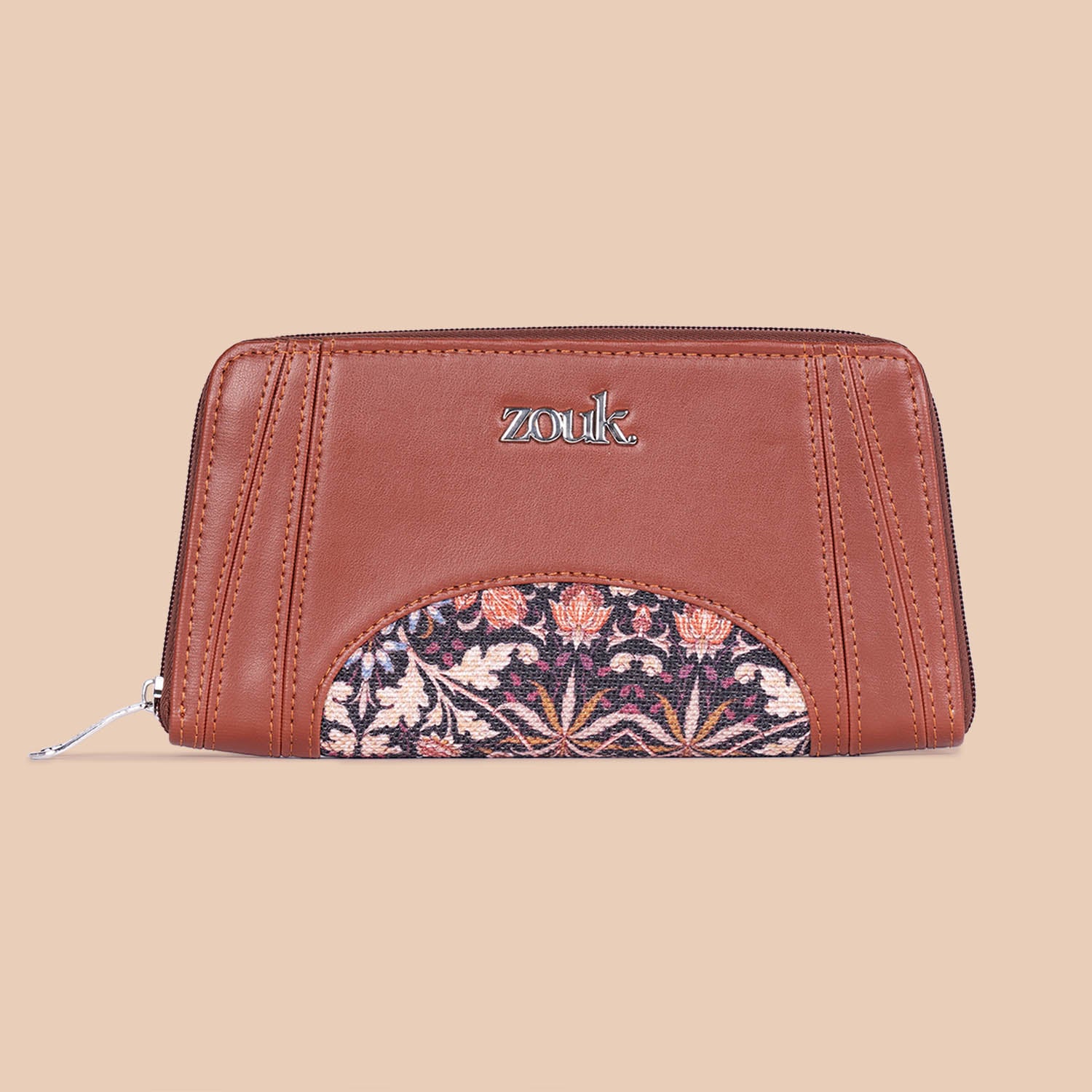 Arika Zipper Wallet - Kashmir Blooms