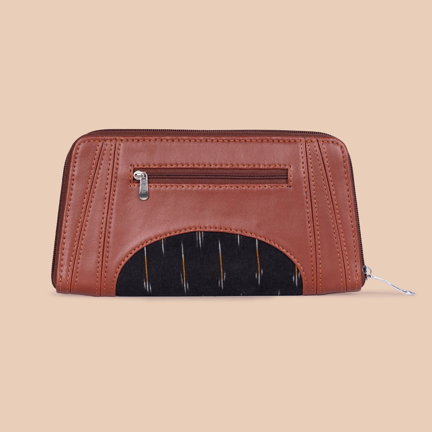 ZIP-Arika Zipper Wallet - Ikat GreRe