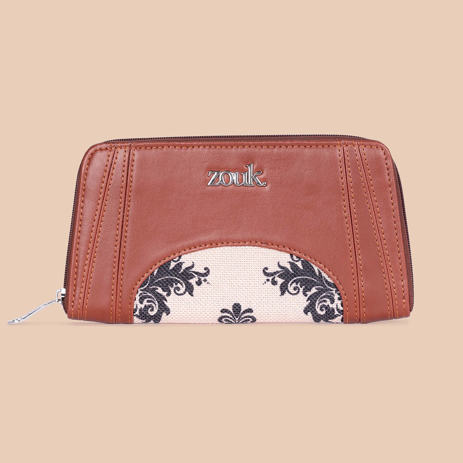 Arika Zipper Wallet - Mughal Motif