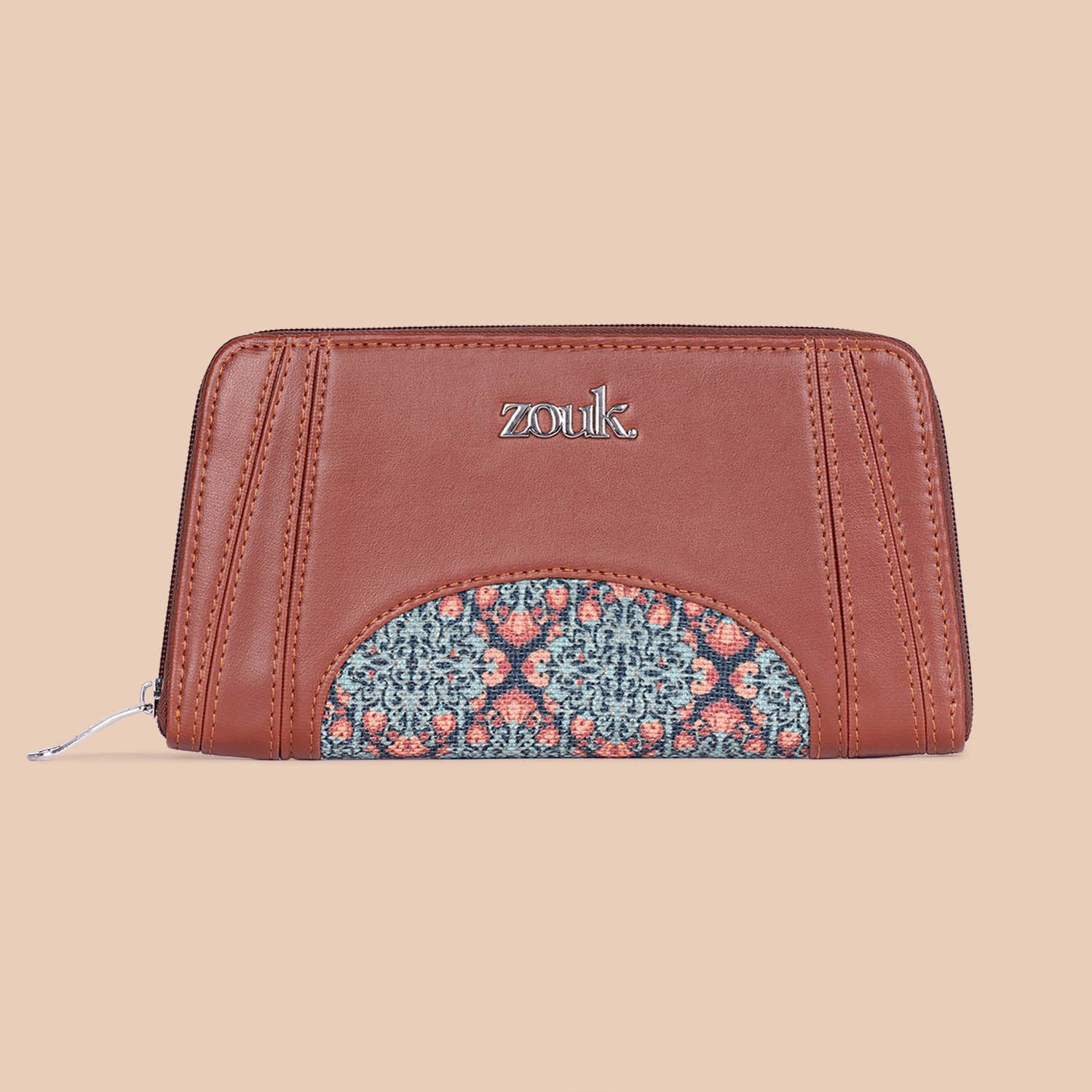 Arika Zipper Wallet - Kolkata Nouveau