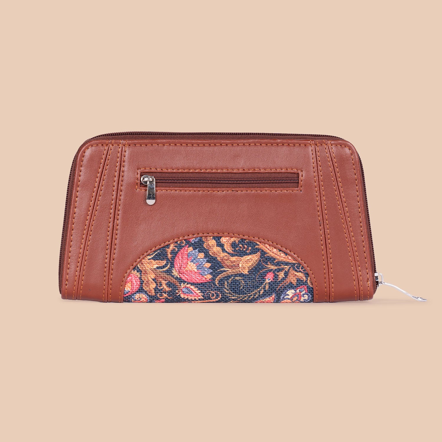 Arika Zipper Wallet - Paisley Print