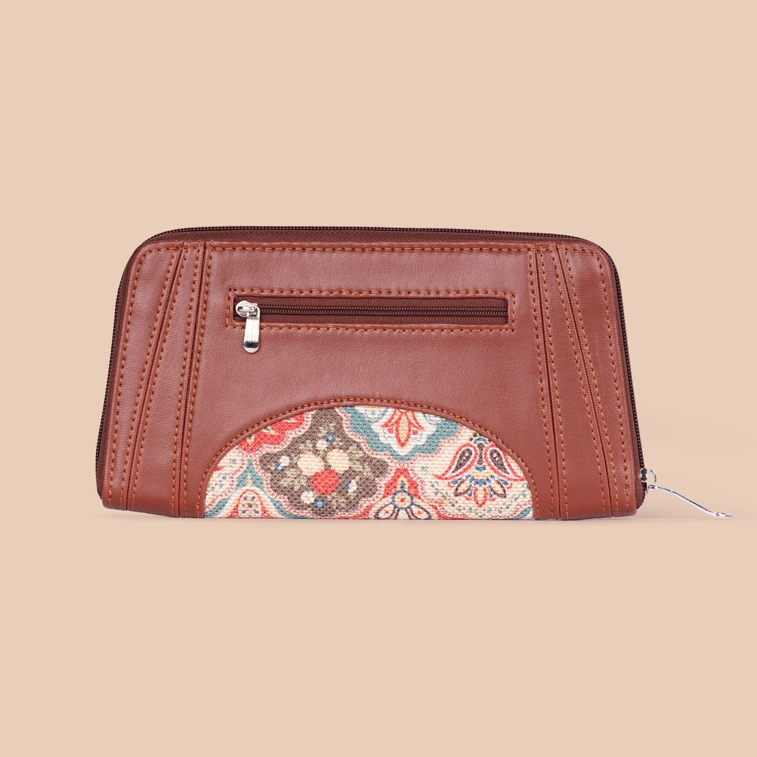 ZIP-Arika Zipper Wallet - Mughal Art Multicolor