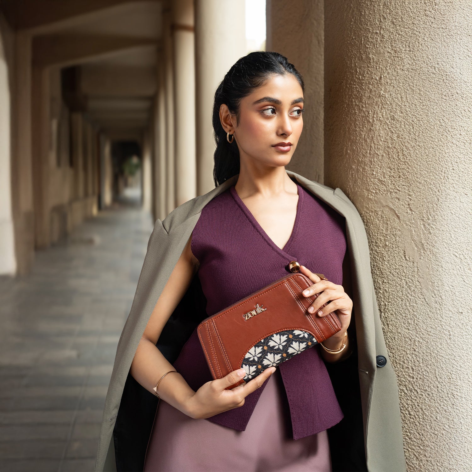 ZIP-Arika Zipper Wallet - Bidri Kaiser