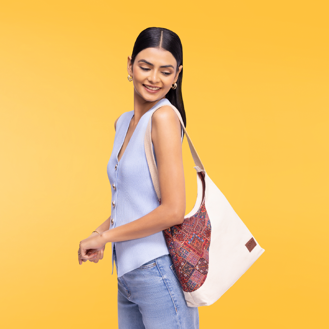 Bhuj Rabari Regular Tote Bag - 1991 by Zouk