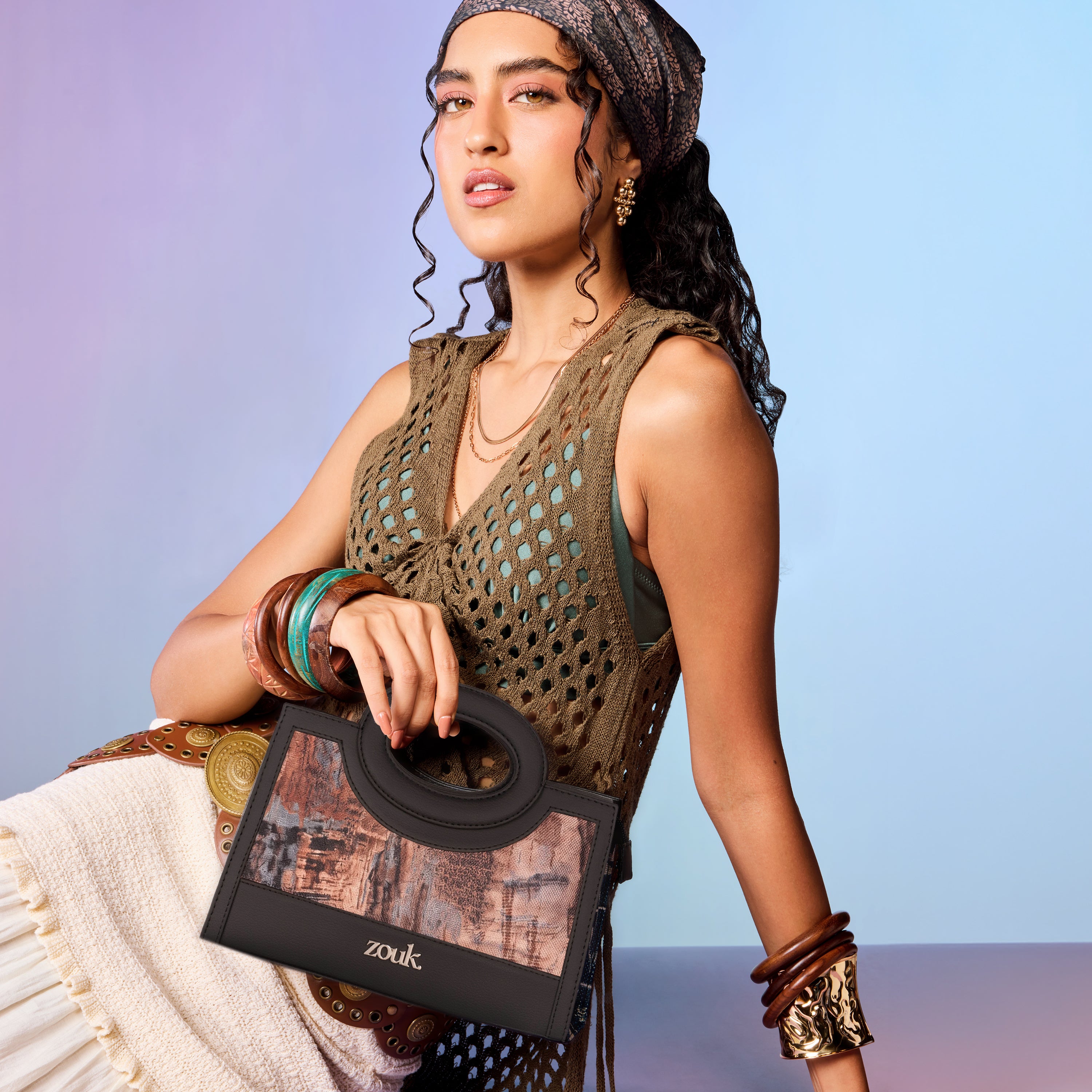 Zoe Sling Bag - Ladakh Impasto